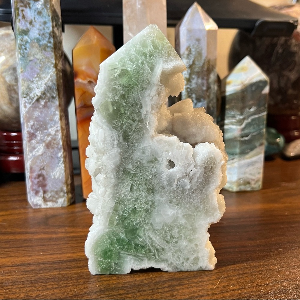 Sugar Fluorite druzy tower 🔮✨